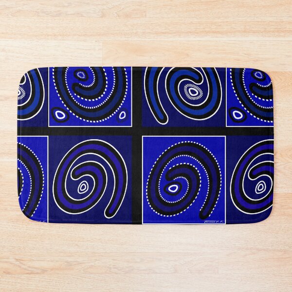 Item preview, Blue Aboriginal Art Inspiration designed and sold by Turuso.