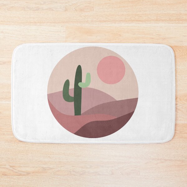 Item preview, Pink desert with cactus  designed and sold by Leshlie Guzmán.