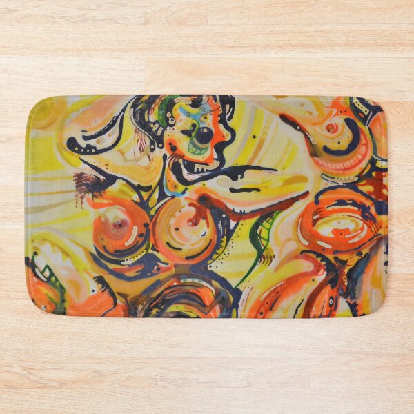 Item preview, Nudity as freedom abstract painting caricature shapes designed and sold by D4li98.