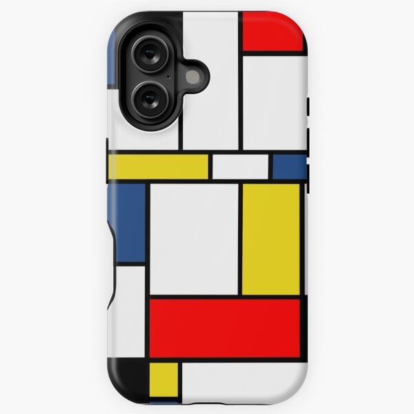 Item preview, Mondrian inspirierte Telefonhülle designed and sold by rockchicksuprem.