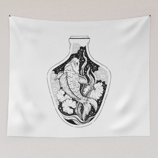 Item preview, Koi vial designed and sold by Sasha-Arts.