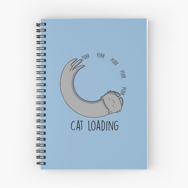 Item preview, Buffer Cat, Loading Infinite Purrs ( baby blue ) designed and sold by Think-Kitten.