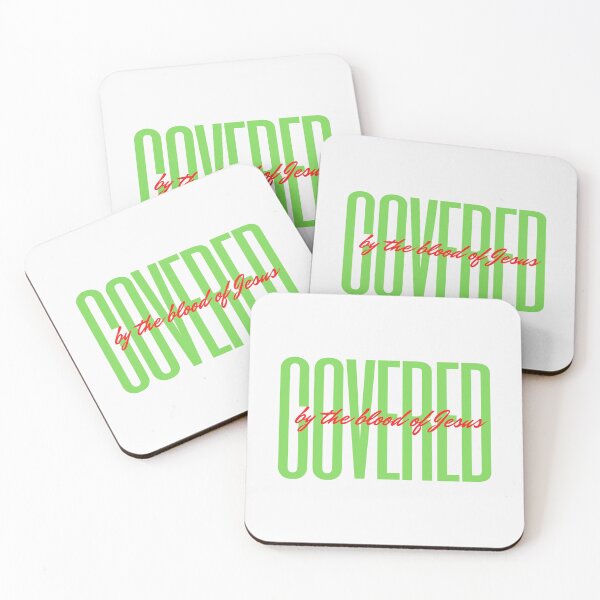 Item preview, Covered by the Blood of Jesus (green) designed and sold by LiveAndGlow.