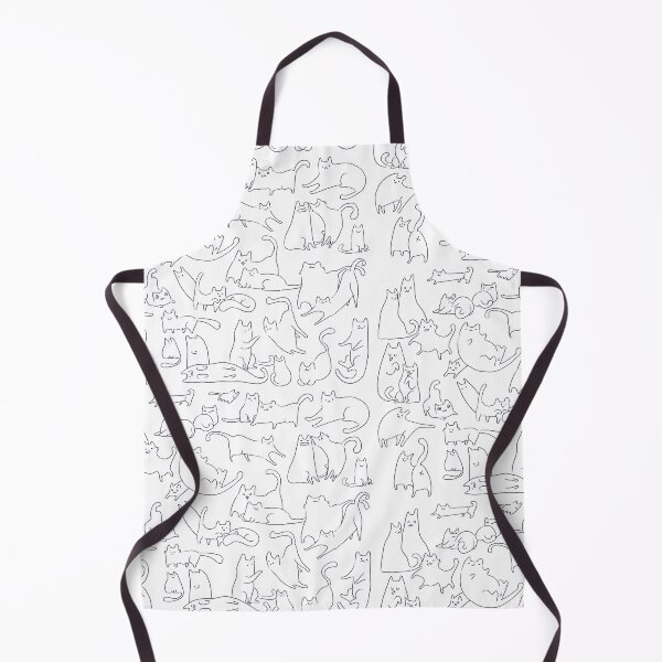 Item preview, Cat Pattern Print (No Colour) designed and sold by little  ochre.