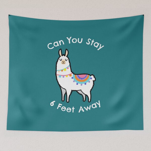 Item preview, Llama -  Can You Stay 6 Feet Away designed and sold by LouKii.
