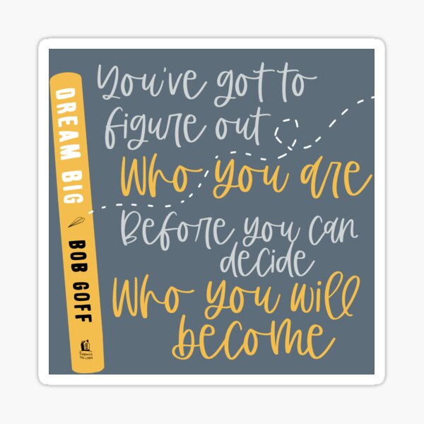 Dream Big (Dark Background) Sticker