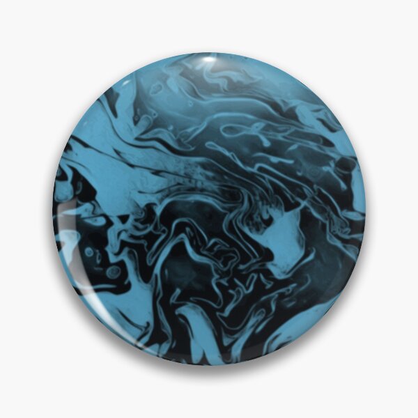 Item preview, Blue and Black (fusion) - blue and black abstract swirls designed and sold by JaycraveDesigns.
