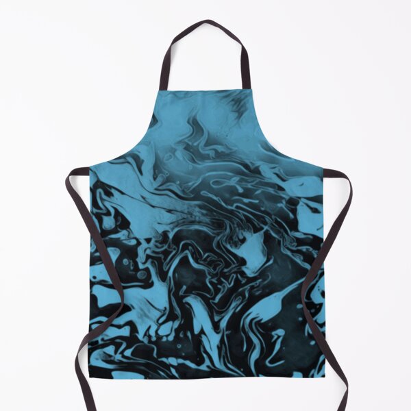 Item preview, Blue and Black (fusion) - blue and black abstract swirls designed and sold by JaycraveDesigns.