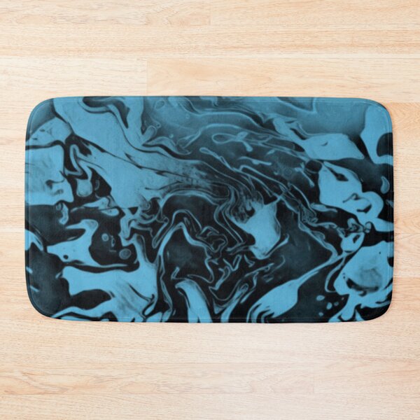 Item preview, Blue and Black (fusion) - blue and black abstract swirls designed and sold by JaycraveDesigns.