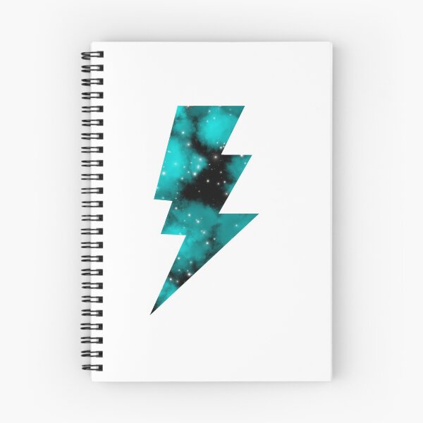 Item preview, Teal Galaxy Lightning Bolt designed and sold by MaeCreates.