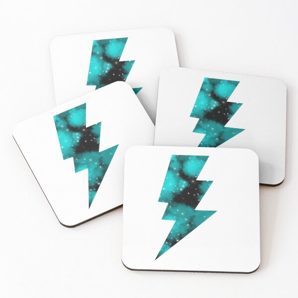 Item preview, Teal Galaxy Lightning Bolt designed and sold by MaeCreates.