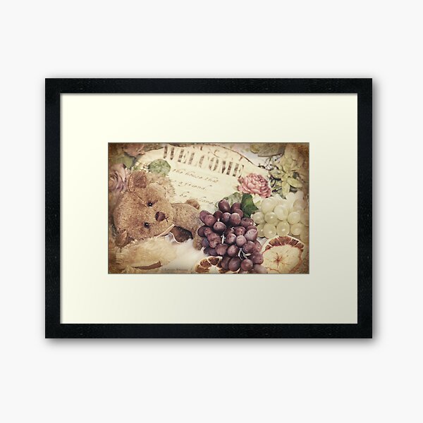 Soft little bear Framed Art Print