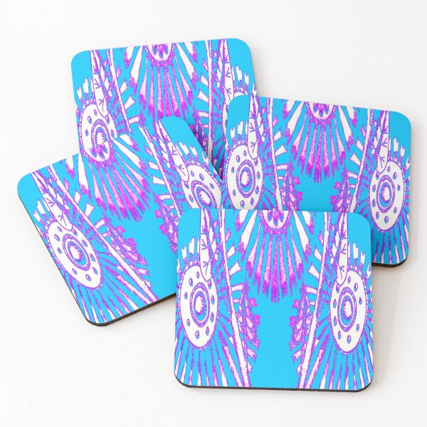 Item preview, giant pink flowers from a blue planet designed and sold by Nickdavisinghe.