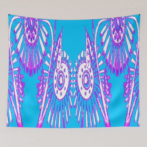 Item preview, giant pink flowers from a blue planet designed and sold by Nickdavisinghe.
