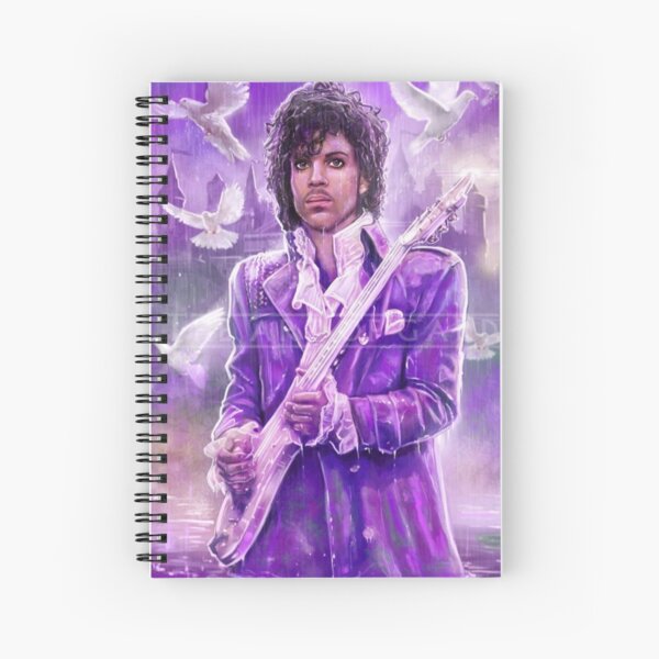 Prince Musician art Spiral Notebook