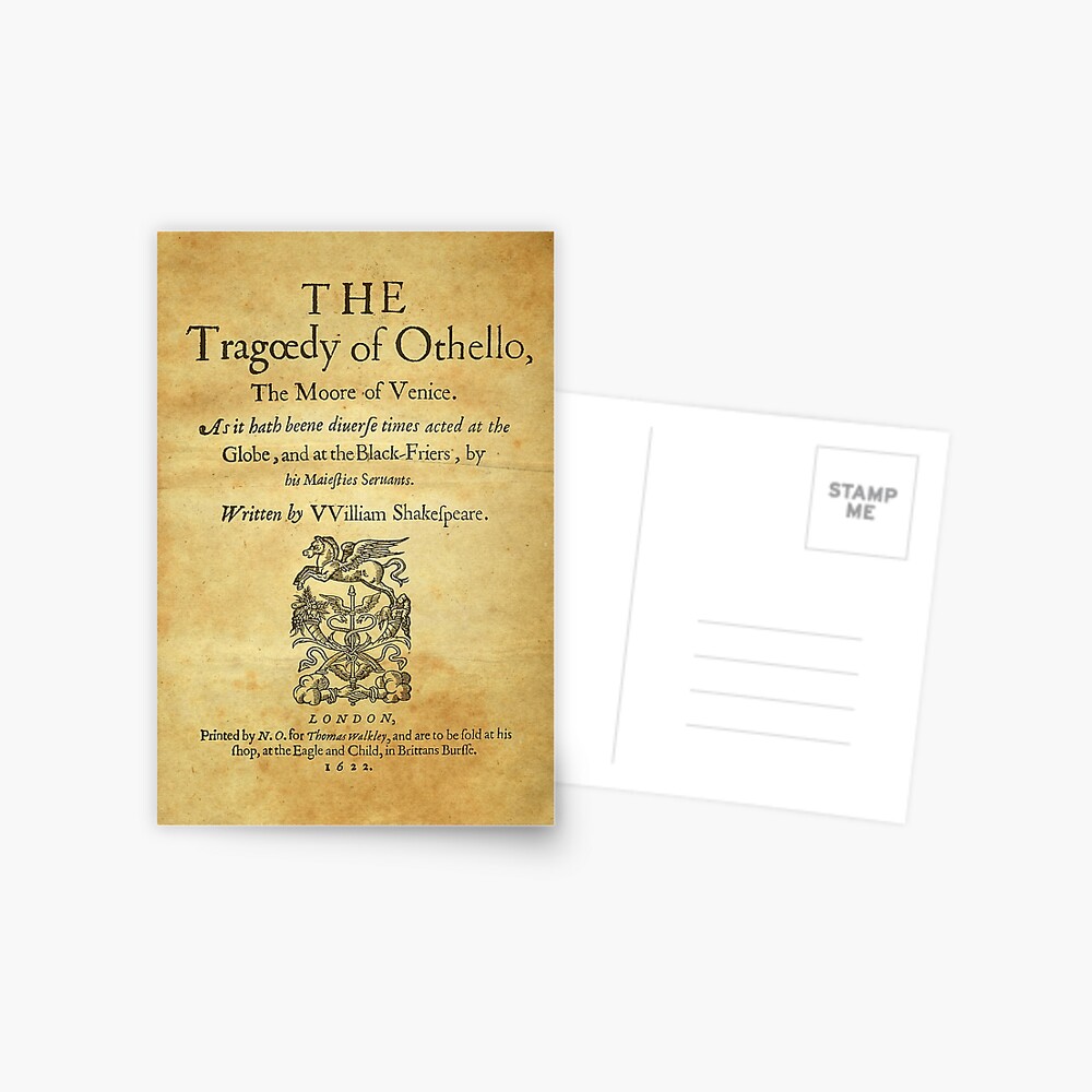 Shakespeare, Othello 1622 Postal