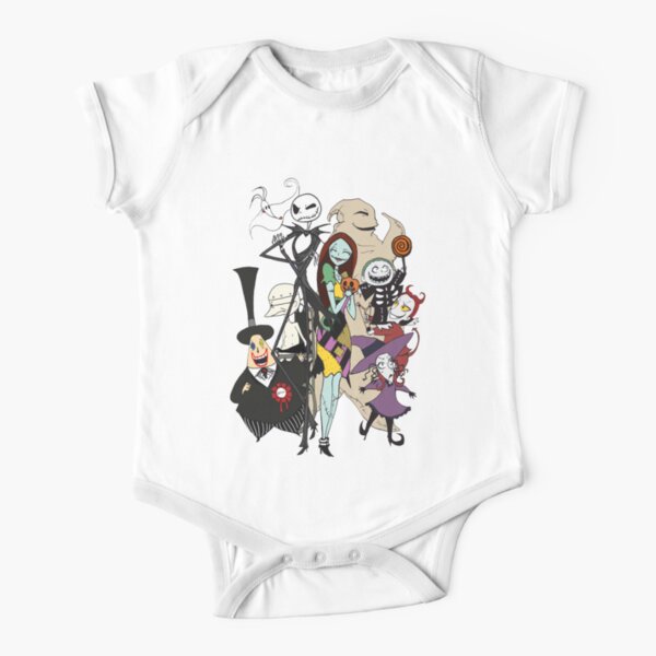 the nightmare before christmas Short Sleeve Baby One-Piece
