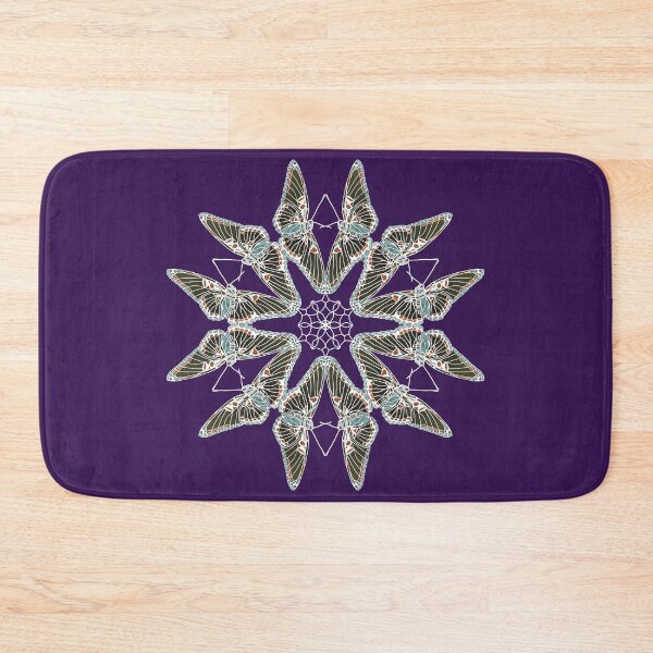 Item preview, Red Spotted Purple Butterfly Mandala in white designed and sold by HappyThoughts85.