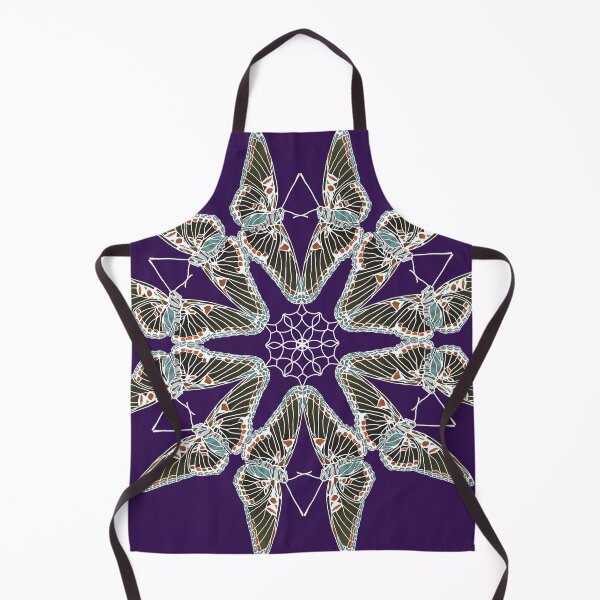 Item preview, Red Spotted Purple Butterfly Mandala in white designed and sold by HappyThoughts85.
