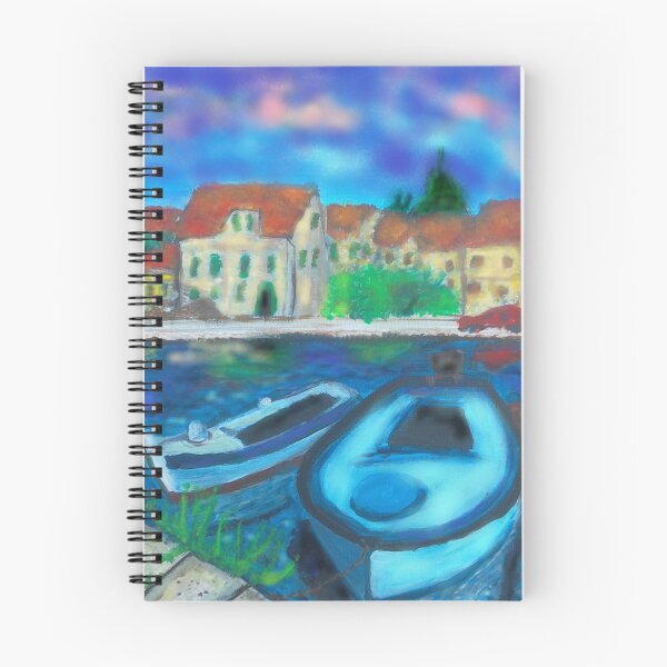 Item preview, BOATS AT SUNSET, VRBOSKA designed and sold by IvanaKada.