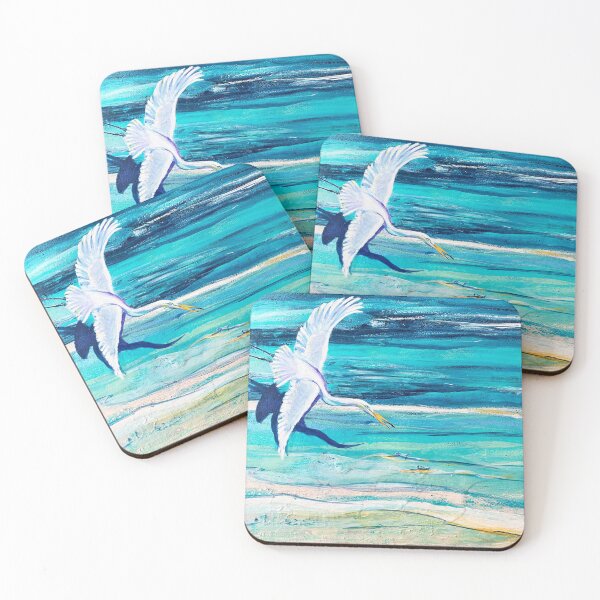 Item preview, Egret - The Great Catch designed and sold by Stephanie Miller of Victorious Artworks.