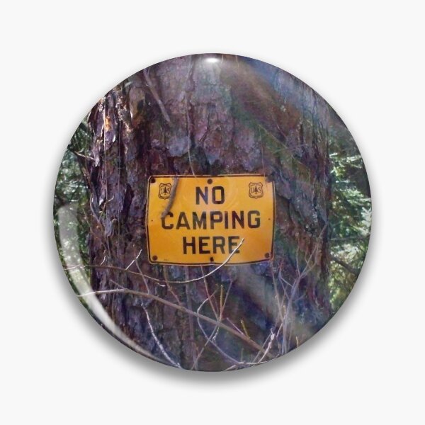 Item preview, No Camping Here designed and sold by squarebubble.