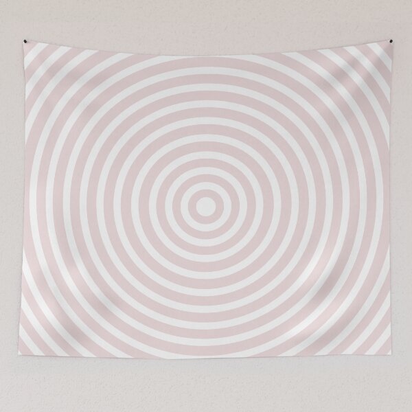 Item preview, Pastel Pink & White Circle Spiral Pattern designed and sold by ontenno-designs.