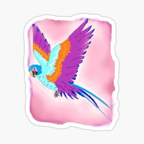 Raspberry parrot DIGITAL TRENDs Sticker