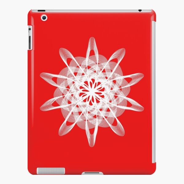 Spirograph Red White iPad Snap Case