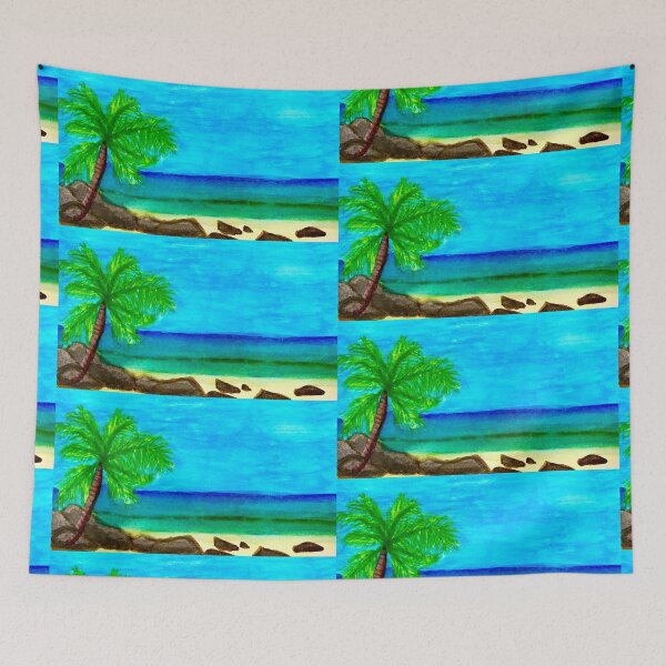 Item preview, Watercolor Beach Scene designed and sold by Araly  Langomas.