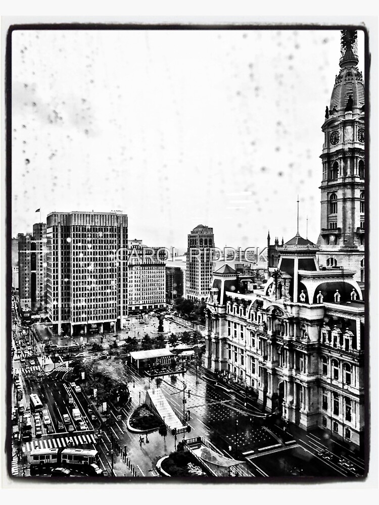 Rainy Day in Philadelphia by CarolRiddickArt