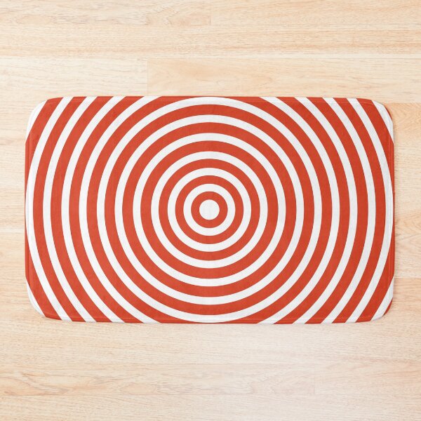 Item preview, Red & White Circle Spiral Pattern designed and sold by ontenno-designs.