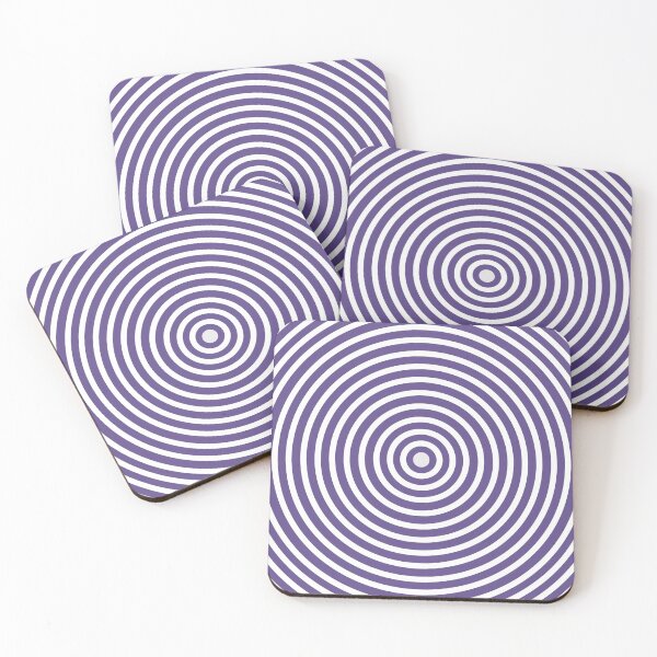 Item preview, Purple & White Circle Spiral Pattern designed and sold by ontenno-designs.