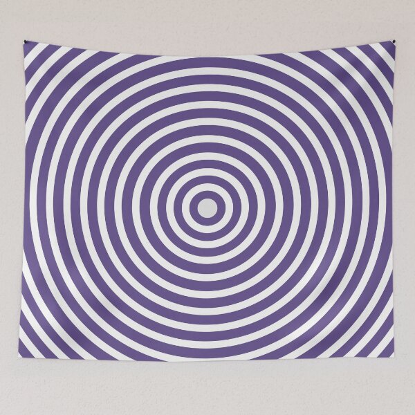 Item preview, Purple & White Circle Spiral Pattern designed and sold by ontenno-designs.