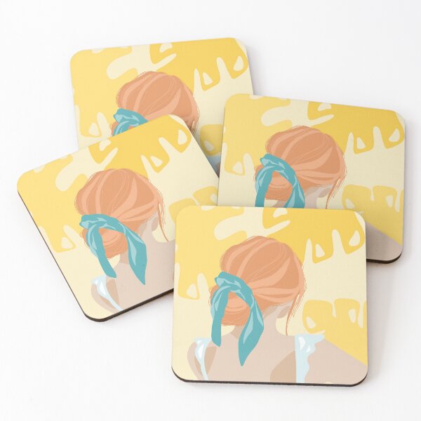 Item preview, Turquoise & Dandelion Portrait designed and sold by mariatza.