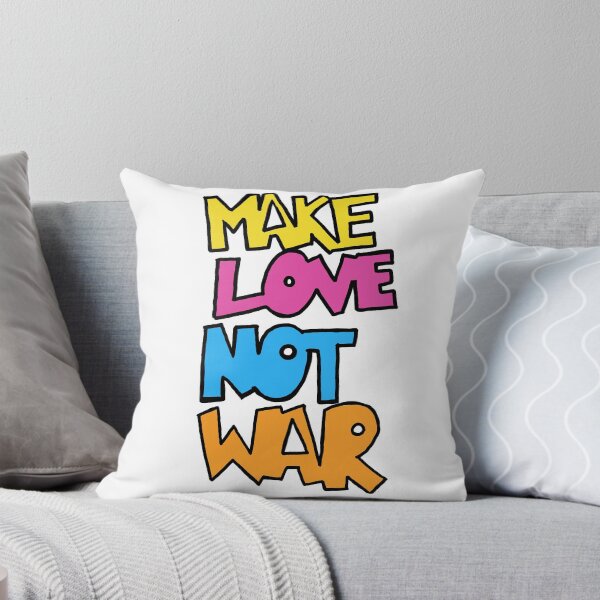 Item preview, "Make Love Not War" Retro 80s Word Art designed and sold by Katiearoie.