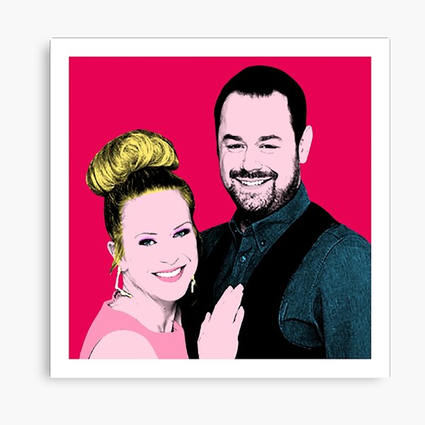Mick and Linda Carter Pop Art Canvas Print