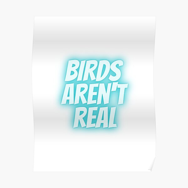 Birds Arent Real Posters | Redbubble