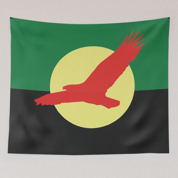 Item preview, House Atreides v1, Inspired From Dune, Cosplay, Red Hawk, Caladan, Peace Banner, Flag designed and sold by Vintage-Artwork.