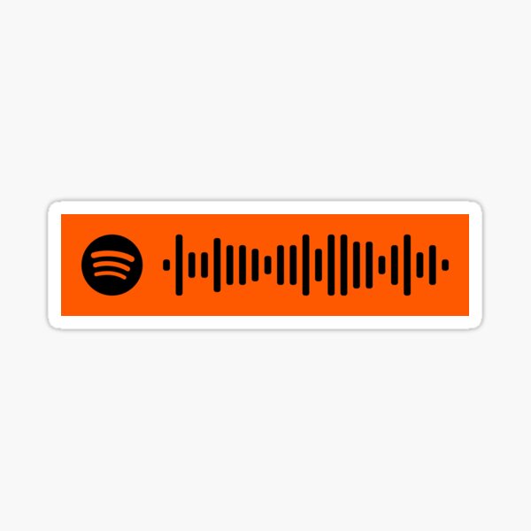 Senorita Camila Cabello Shawn Mendes Spotify Code Sticker By Ceasarty Redbubble - señorita roblox id code by shawn mendes camila cabello