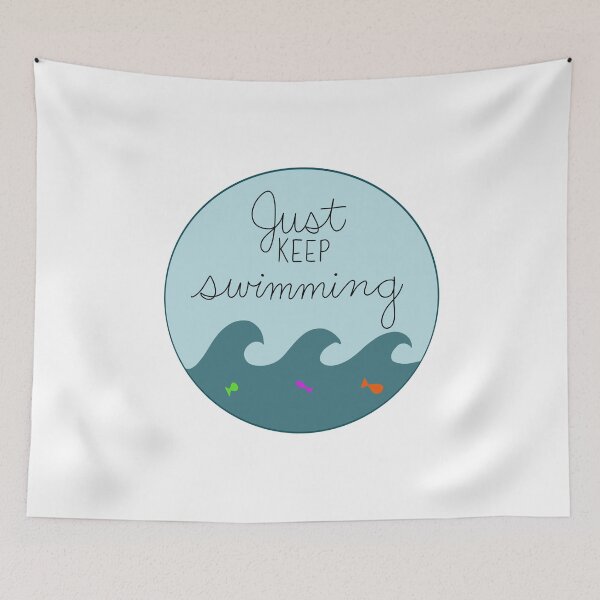 Item preview, Just Keep Swimming designed and sold by PammasPrints.