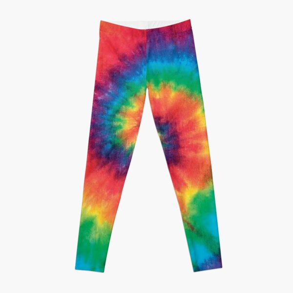 Rainbow Tie Dye Sublimation Digital Design Plus Size Leggings