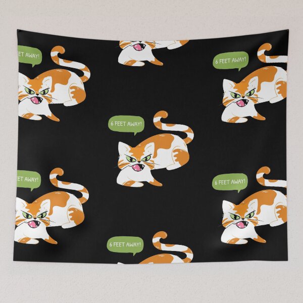 Item preview, Stay 6 Feet Away! Cat designed and sold by cvt01.
