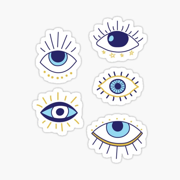 evil eye sticker pack Sticker