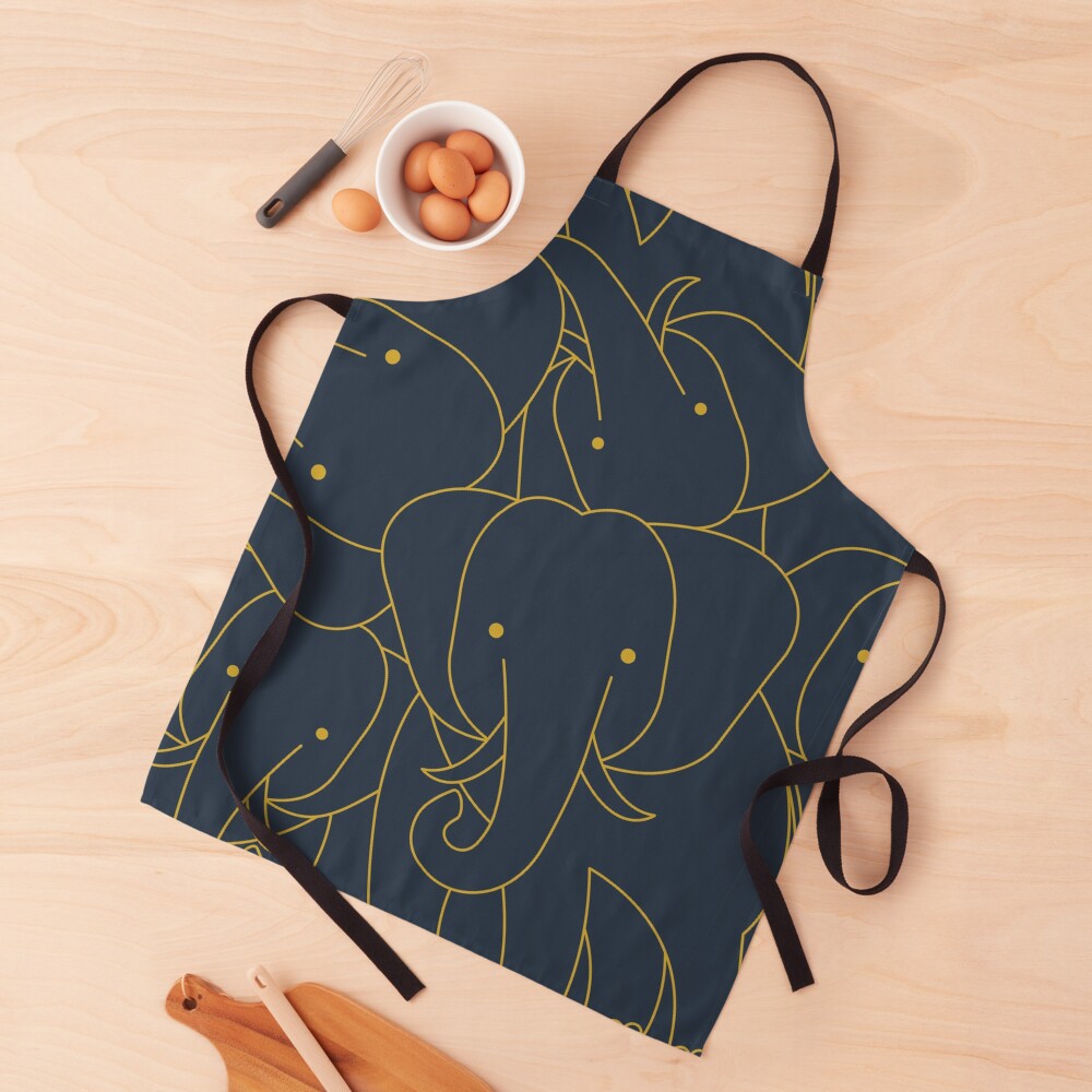 Minimalist Elephant Apron
