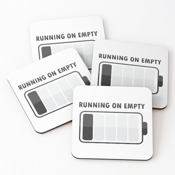 Item preview, Running on Empty (Black Edition) designed and sold by SarcasticWords.