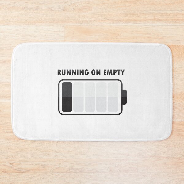 Item preview, Running on Empty (Black Edition) designed and sold by SarcasticWords.