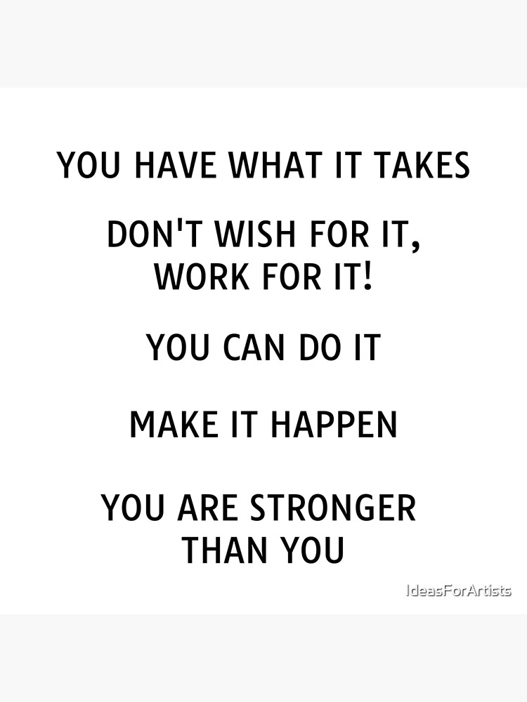 "Motivational Quotes for Work Sticker Pack" Poster by IdeasForArtists