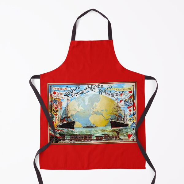 Item preview, Around The World in 80 Days; Vintage Jules Verne Print designed and sold by posterbobs.