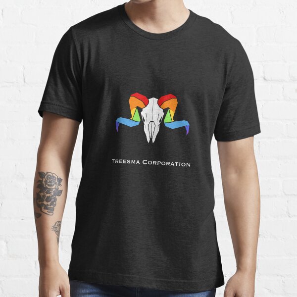 Treesma Corp - Ram Logo (white skull) Essential T-Shirt